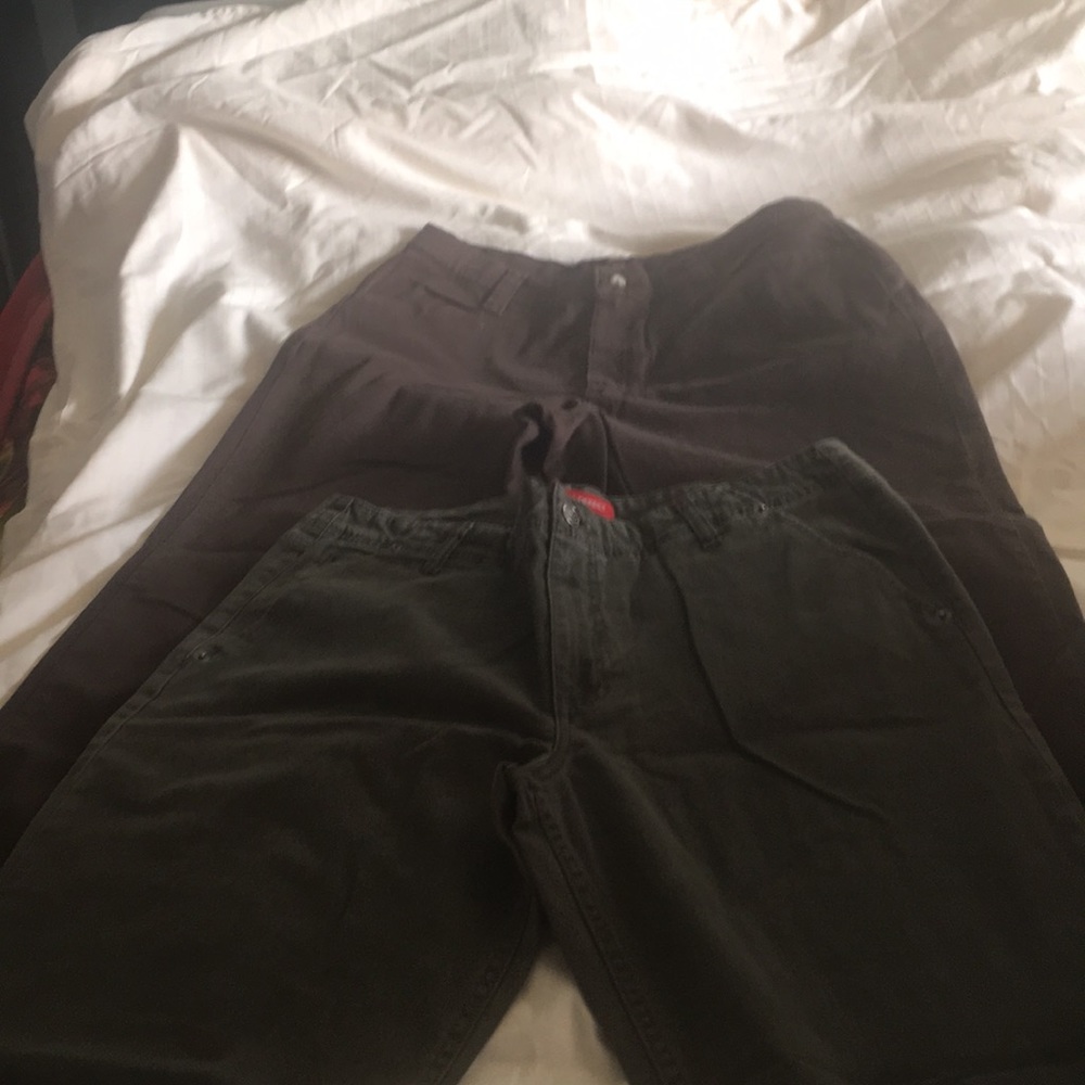 Jeans Brown Lee Khakis & Gray Gloria Vanderbilt